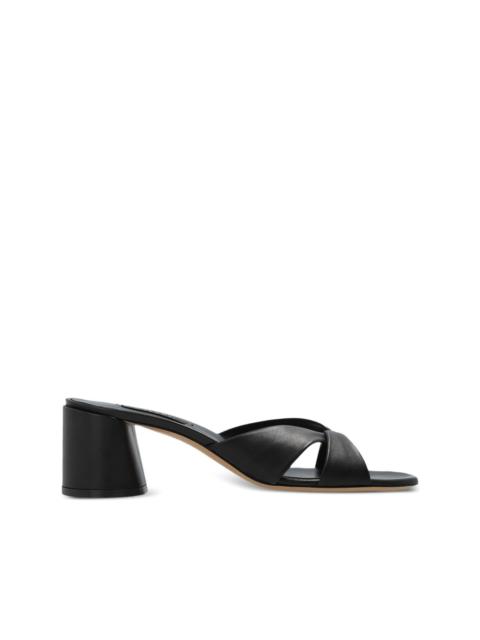 CASADEI 70mm leather mules