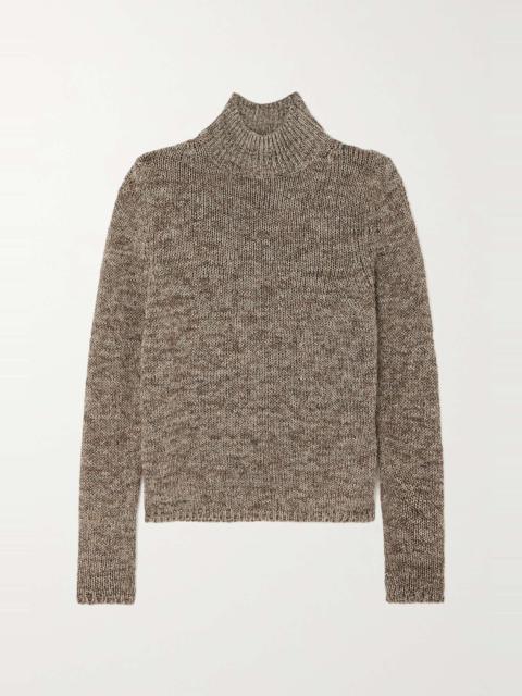 Linen, cotton and silk-blend sweater