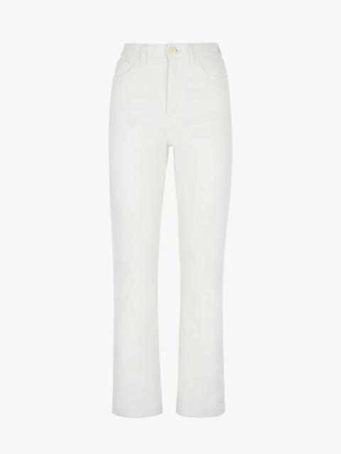 FENDI White denim pants