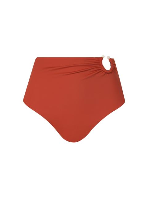 Johanna Ortiz Taita High-Rise Bikini Bottom red