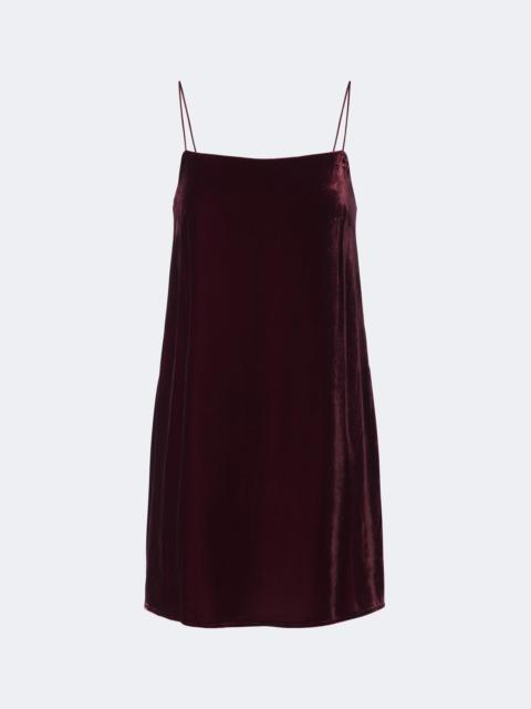 ASCENO Forio velvet minidress