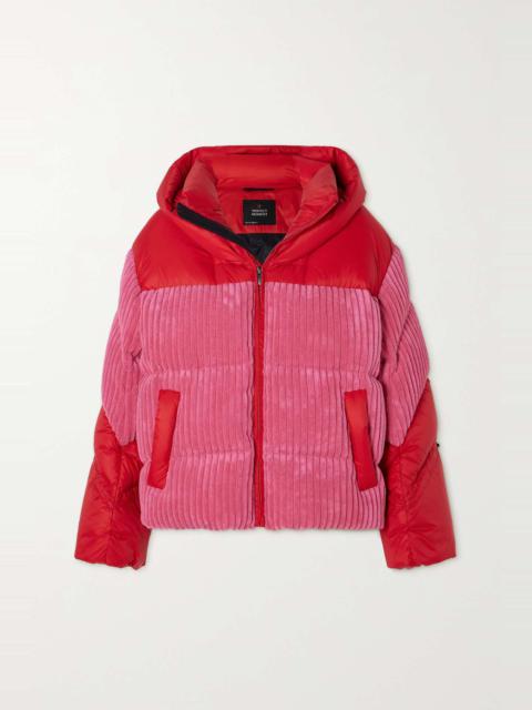 PERFECT MOMENT Zao quilted terry-paneled down hooded ski jacket