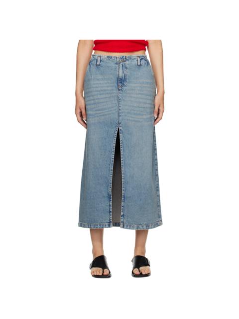 gimaguas Blue Leslie Denim Midi Skirt