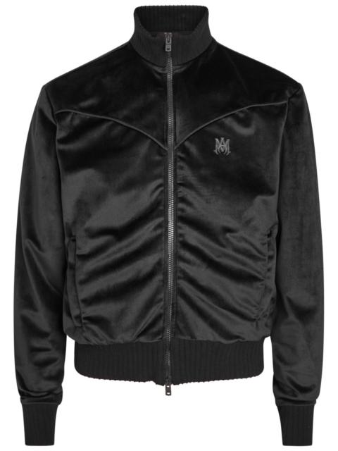 Amiri Logo Velvet Track Jacket