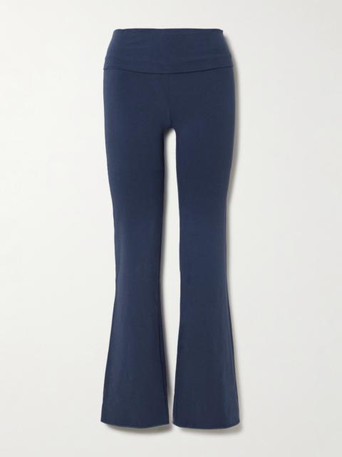 SKIMS Stretch-cotton Jersey Foldover Pants