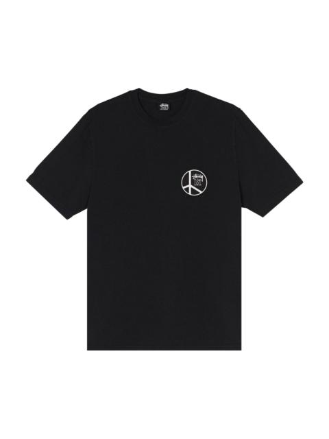 Stussy Peace Dot Pigment Dyed Tee 'Black'