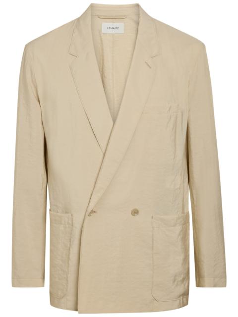 Lemaire Lemaire Double-breasted Silk-blend Jacket