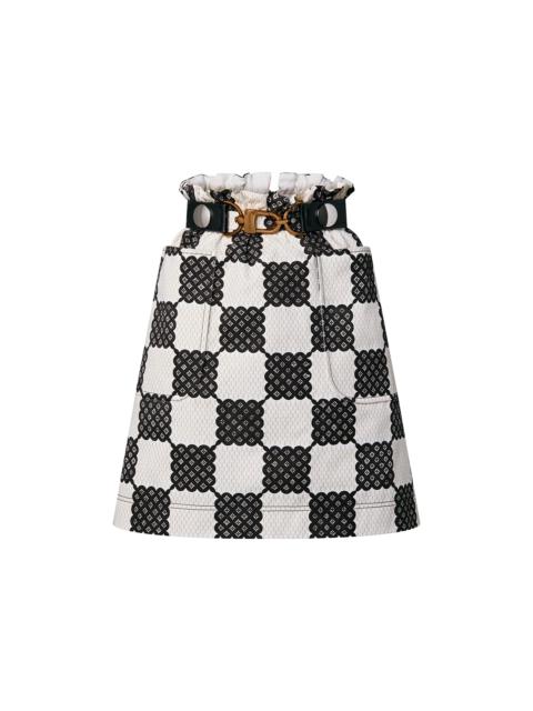 Louis Vuitton Bubble Damier Paperbag Mini Skirt