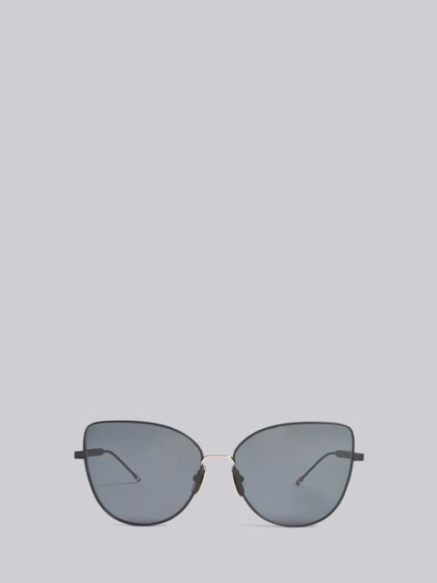Thom Browne TB121 - Black Iron Cat Eye Sunglasses