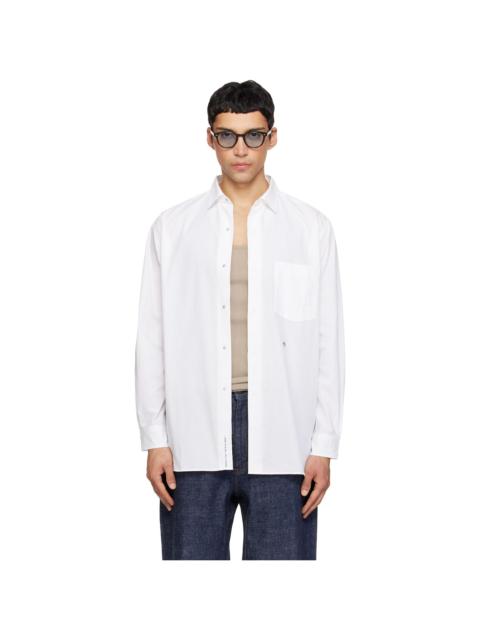Nanamica Off-White Regular Collar Wind Shirt