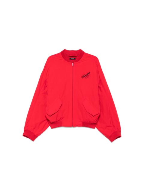 WILLY CHAVARRIA logo-embroidered bomber jacket