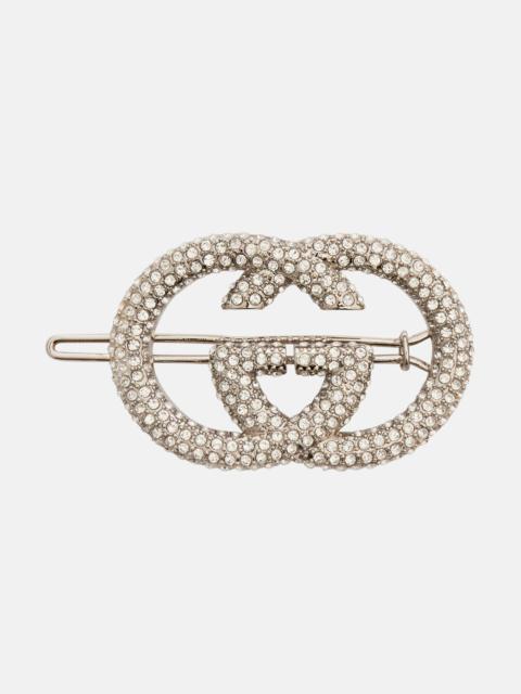 GUCCI Interlocking G embellished barrette