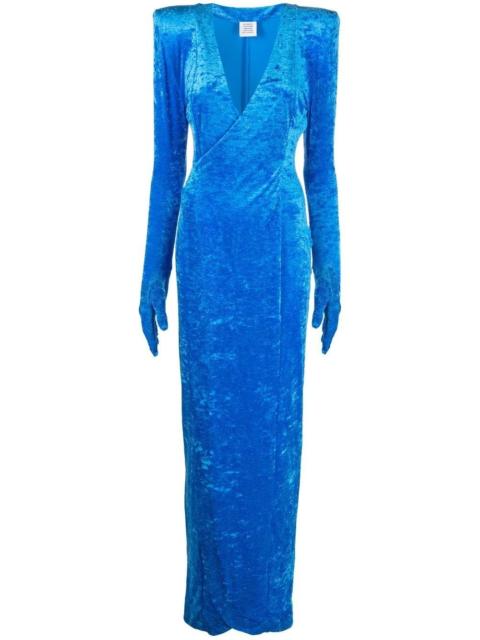 VETEMENTS padded-shoulder gown
