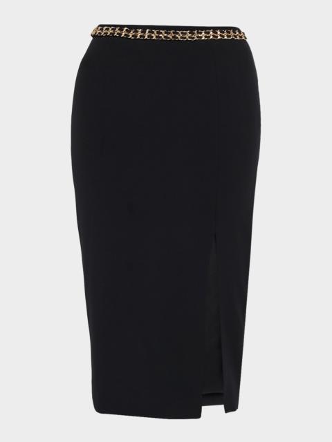 GENERATION LOVE Margery Chain Crepe Midi Skirt