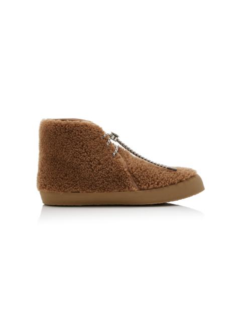 LE MONDE BÉRYL Desert Shearling Boots tan