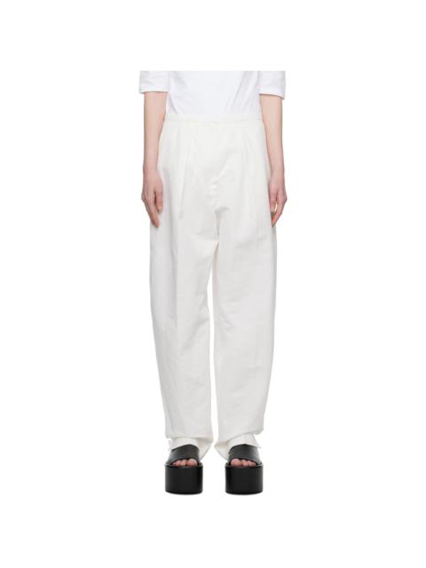 Sportmax White Turbigo Trousers