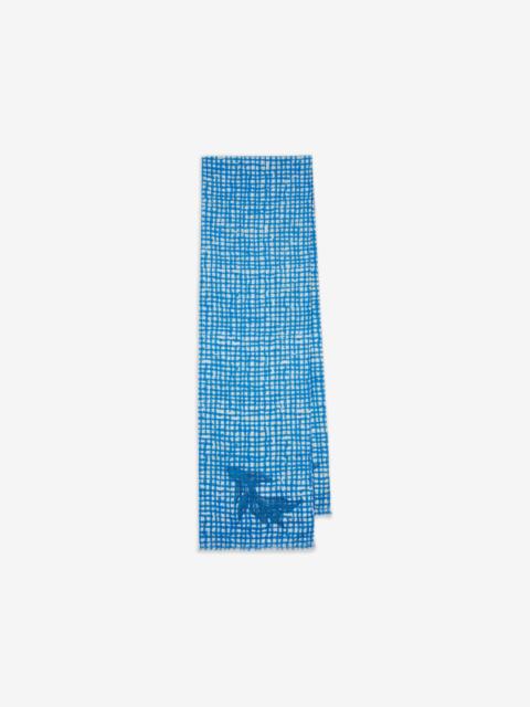 Paul Smith Fish check-pattern cotton scarf