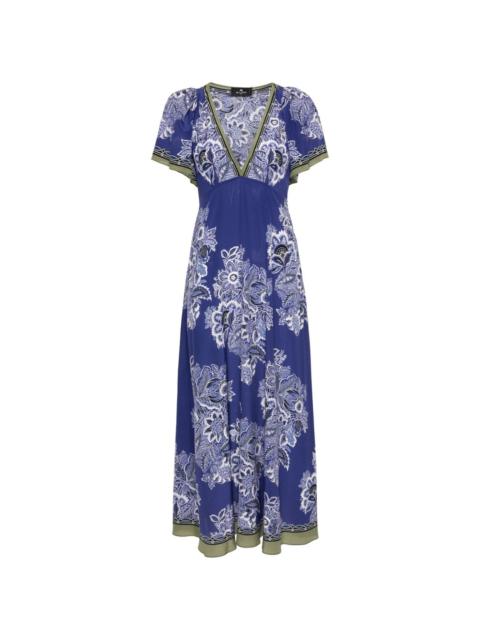 Etro floral-print silk maxi dress
