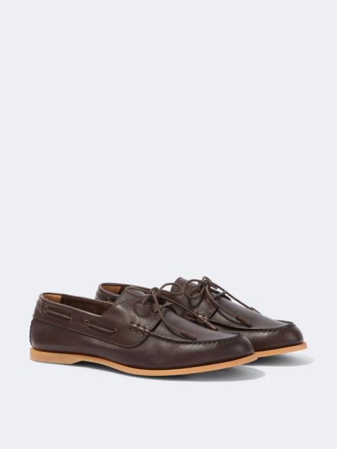 FRESCOBOL CARIOCA Marina leather boat shoes