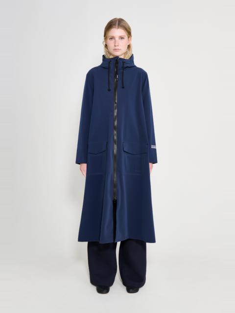 Stutterheim Mosebacke Long Patch Raincoat Navy