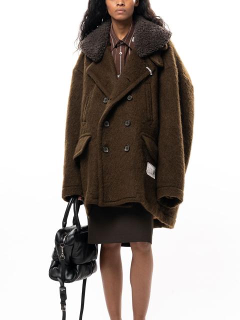 Maison MIHARAYASUHIRO Detachable Collar Shaggy Coat