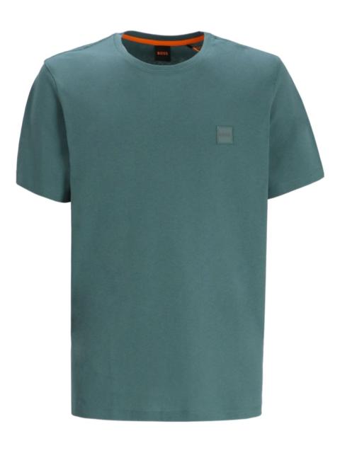 BOSS logo-patch cotton T-shirt