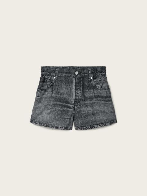 ALLSAINTS TYLER WIDE LEG ILLUSION OF DENIM SHORTS