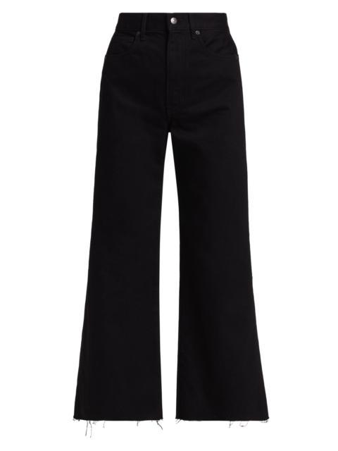 VERONICA BEARD Women's Taylor Denim Crop Wide-Leg Jeans - Onyx