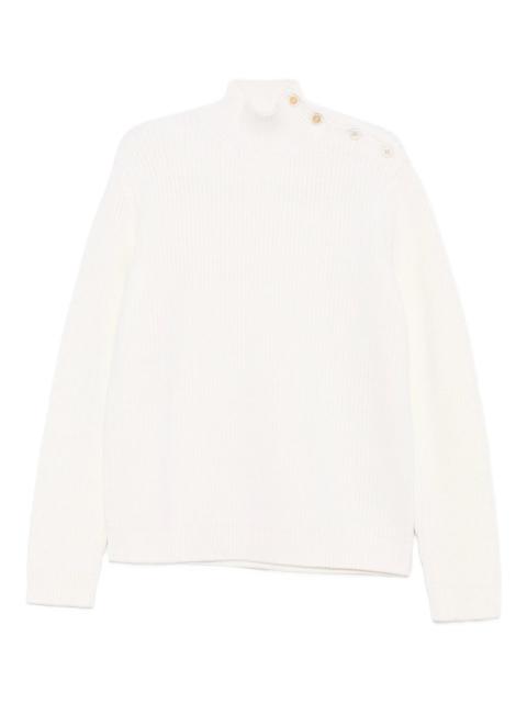 Prada Prada Buttoned High-neck Sweater