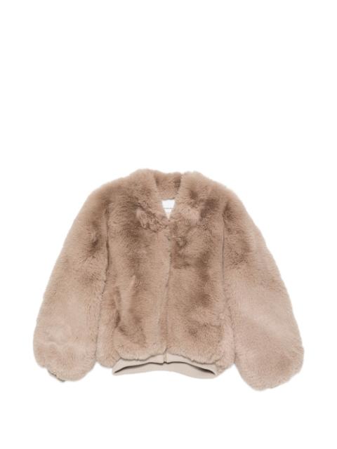 The Frankie Shop faux-fur bomber jacket