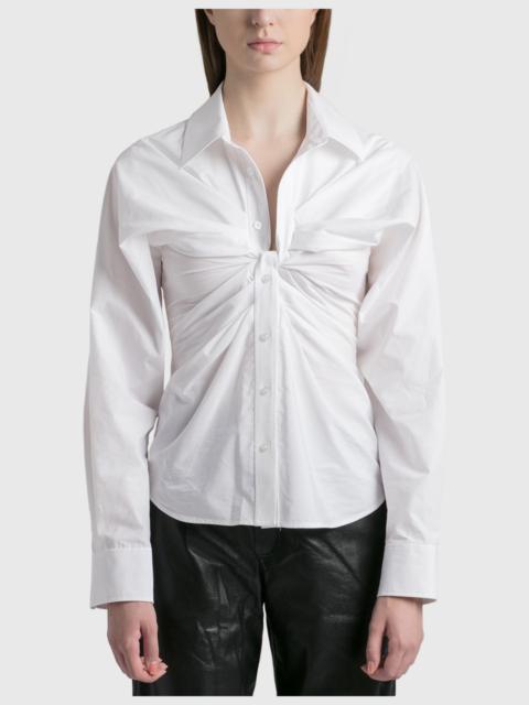 OPEN TWISTED FRONT PLACKET SHIRT