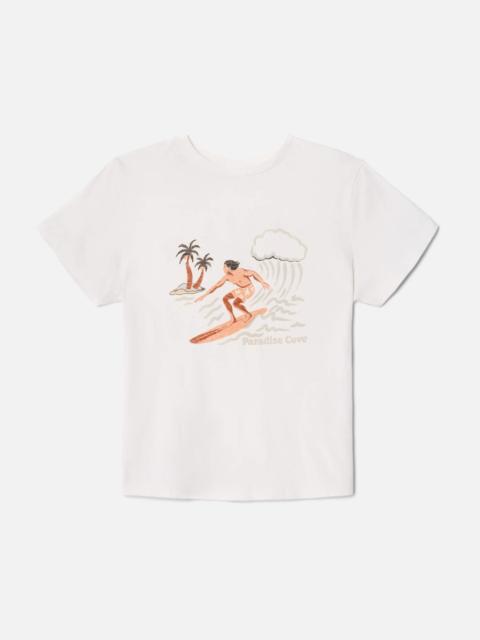 RE/DONE Classic "Hug a Surfer" Tee - Vintage White