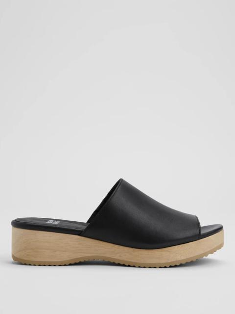 EILEEN FISHER Novel Leather Wedge Sandal