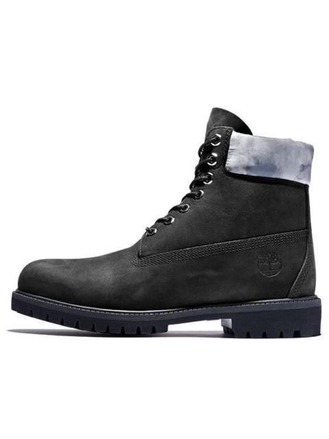 Timberland Timberland Premium 6 Inch Waterproof Boots 'Black Nubuck with Grey Camo Collar' A2NCJ001