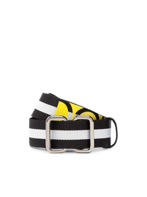 Dolce & Gabbana logo-print striped belt