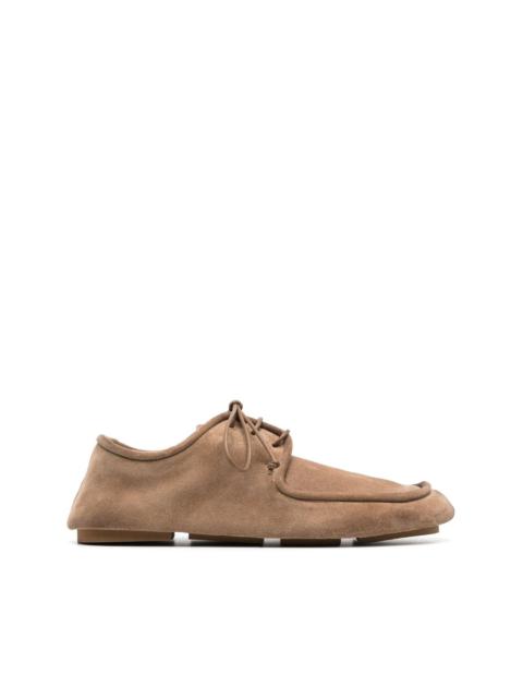 lace-up suede derby shoes