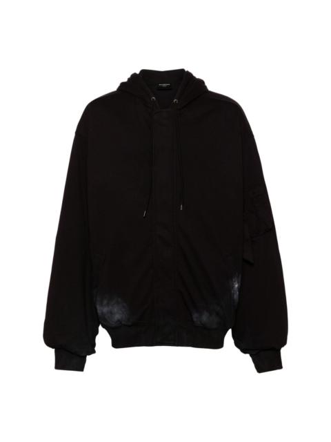 logo-print padded jacket