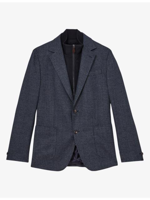 REISS Kyle Gilet-Insert Woven Blazer