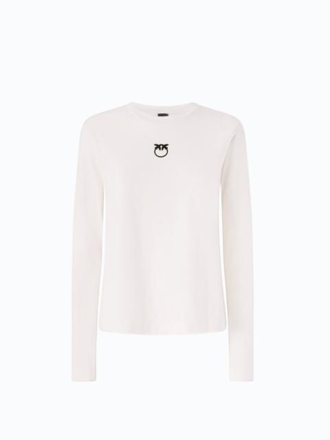 PINKO SWEATER WITH LOVE BIRDS LOGO