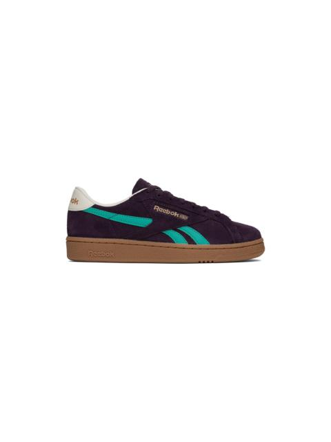 Reebok Burgundy & Blue Club C Grounds UK Sneakers
