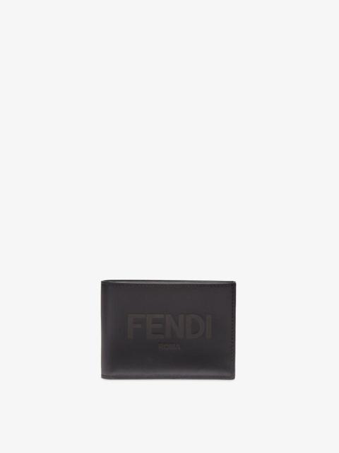 FENDI Black leather bi-fold wallet
