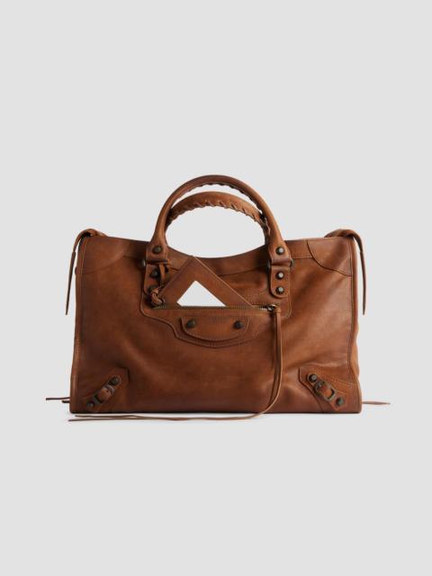 BALENCIAGA Women's Le City Medium Tote Bag - Caramel