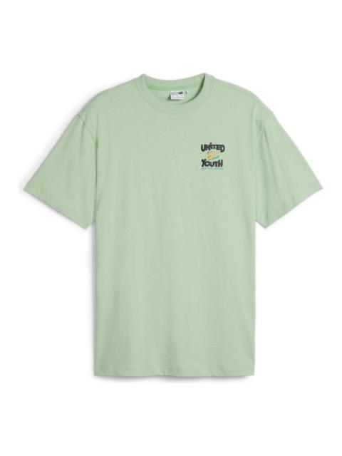 PUMA PUMA Downtown Graphic T-shirt 'Green' 626097-89