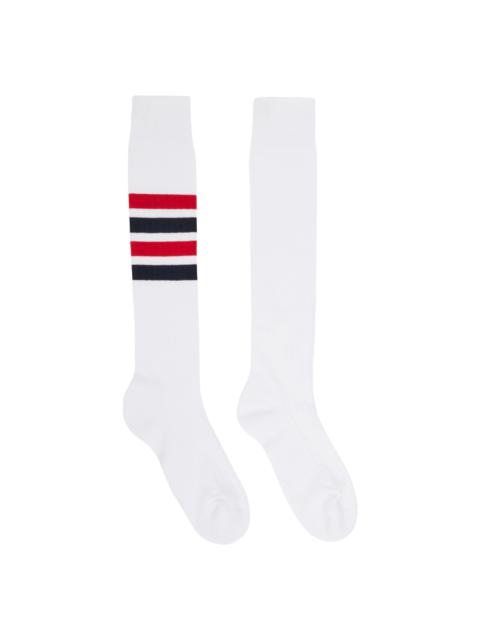 White Striped Socks