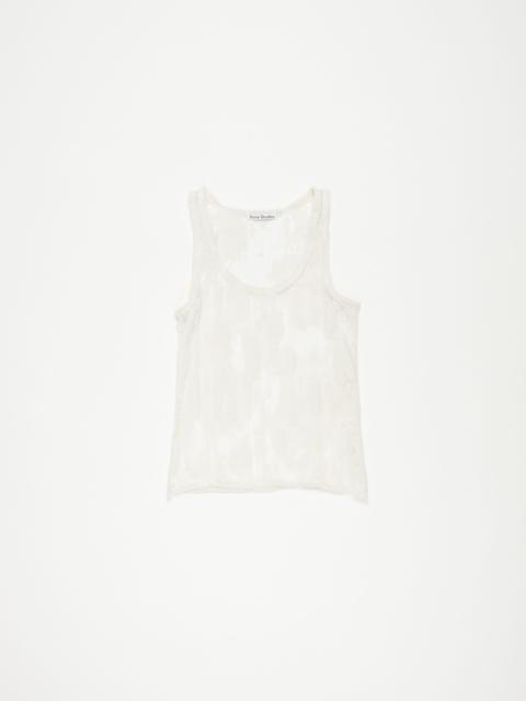 Jacquard tank top - Off white