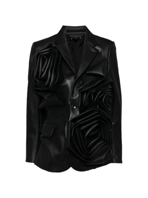 Comme Des Garçons floral single-breasted blazer