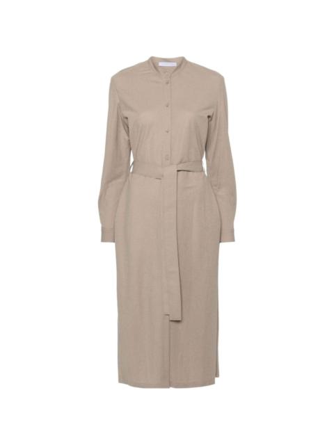 Harris Wharf London belted button-front dress