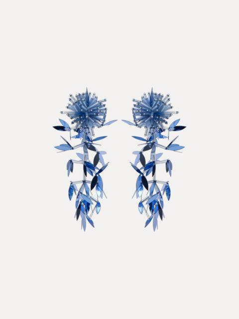 Oscar de la Renta LEAF TASSEL EARRINGS