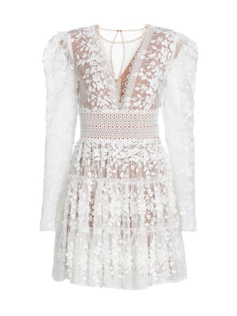 BRONX BANCO Women's Megan Long-Sleeve Minidress - White
