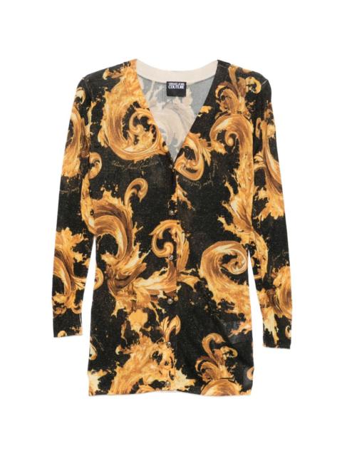 VERSACE JEANS COUTURE baroque-print cardigan